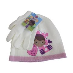   Dr. Plüssi Hug gyerek sapka és kesztyű szett - Vajszínű - 54 cm