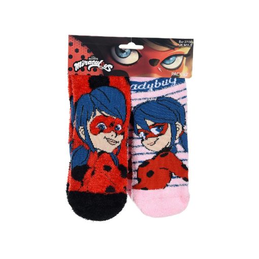 Katicabogár és Fekete macska kalandjai gyerek vastag csúszásgátlós zokni - 2 pár/csomag - 23-26