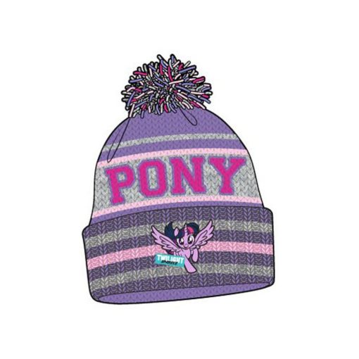 Én kicsi pónim gyerek sapka - Lila-Szürke - 52 cm