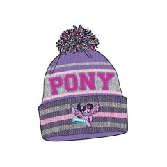 Én kicsi pónim gyerek sapka - Lila-Szürke - 54 cm