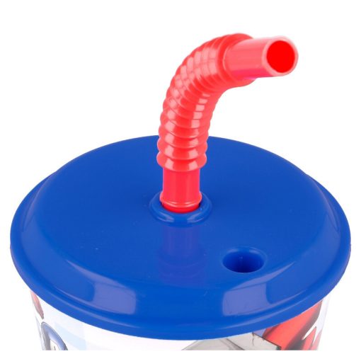 Bosszúállók Rolling Thunder szívószálas pohár, műanyag 430 ml