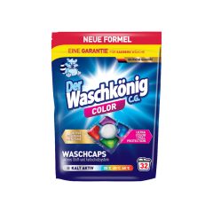 Der Waschkönig mosókapszula 32db - Színes ruhákhoz