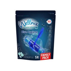   Wellnax Breeze Refresh 5 Effekt Blue Hygiene WC frissítő 5X50g - Eucalyptus