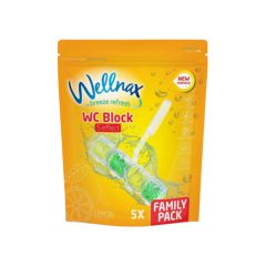 Wellnax Breeze Refresh 5 Effekt WC frissítő 5X50g - Citrom